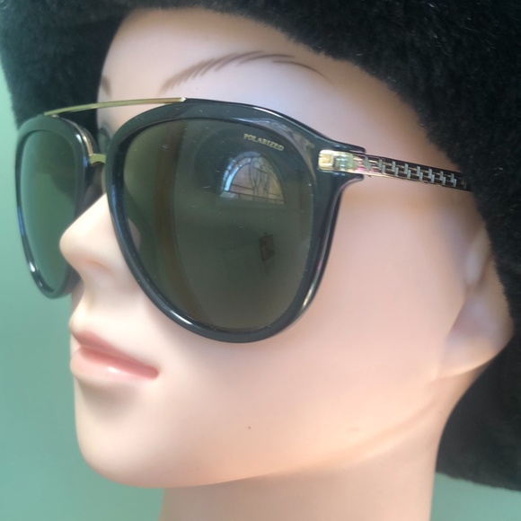 Versace Women\'s Black Frame Polarized Sunglasses main image 4